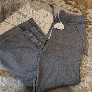 Gray Flare Jogger Pants